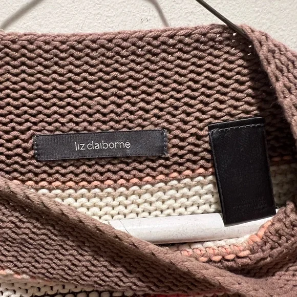 Vintage Multicolor Striped Mockneck Sweater - Picture 3 of 4